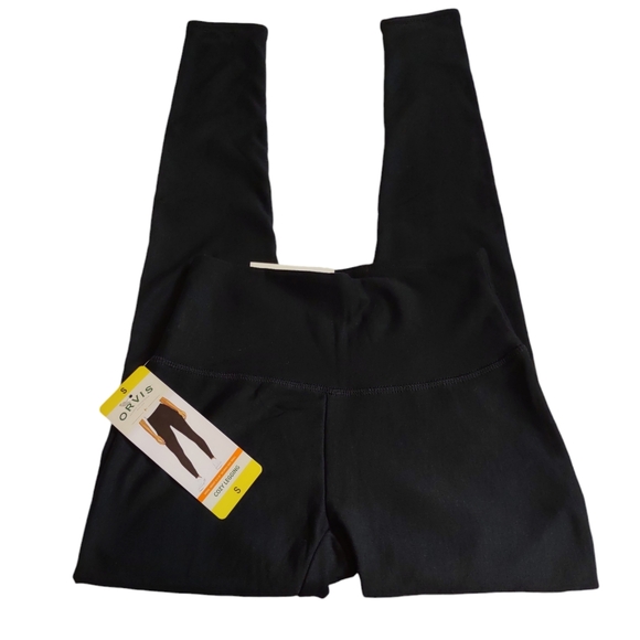 NWT Orvis Small Black High Rise Soft Fleece Wide Waistband Cozy Legging - Picture 1 of 16
